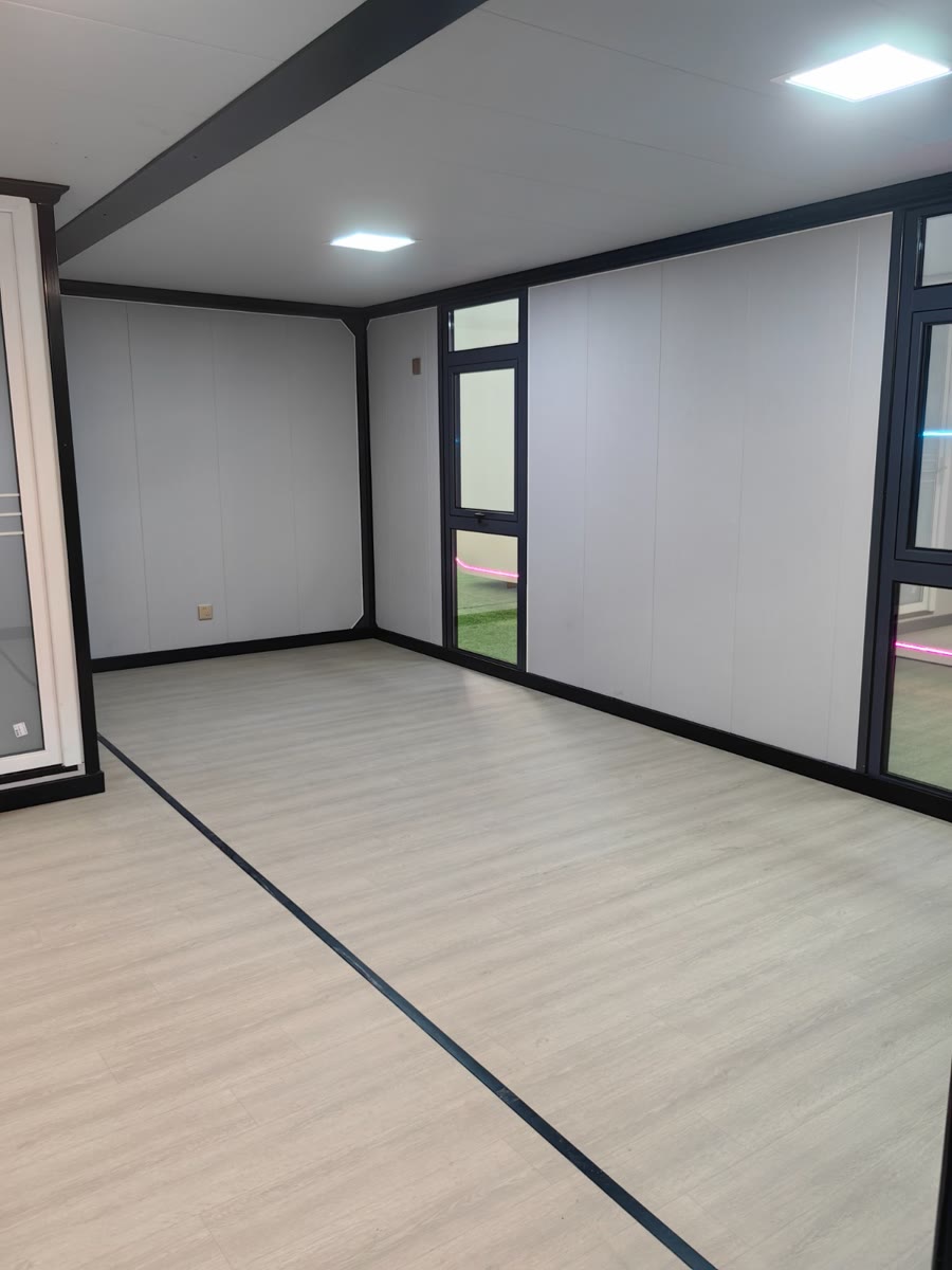 Open interior with bamboo detailing