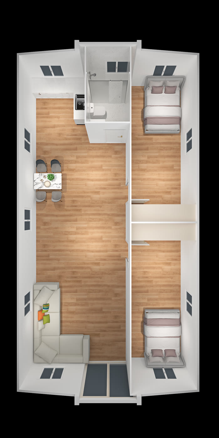 Tallow two bedroom floor plan