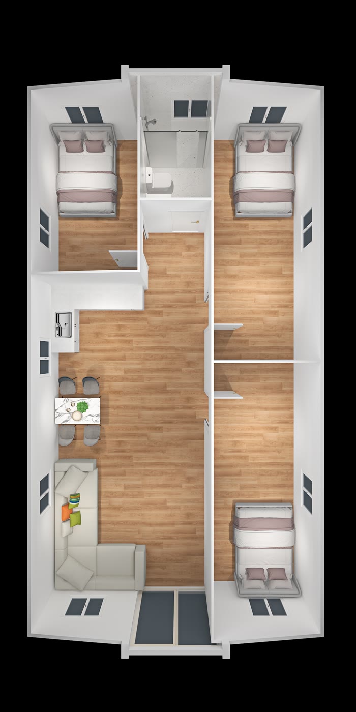 Tallow three bedroom floor plan option A