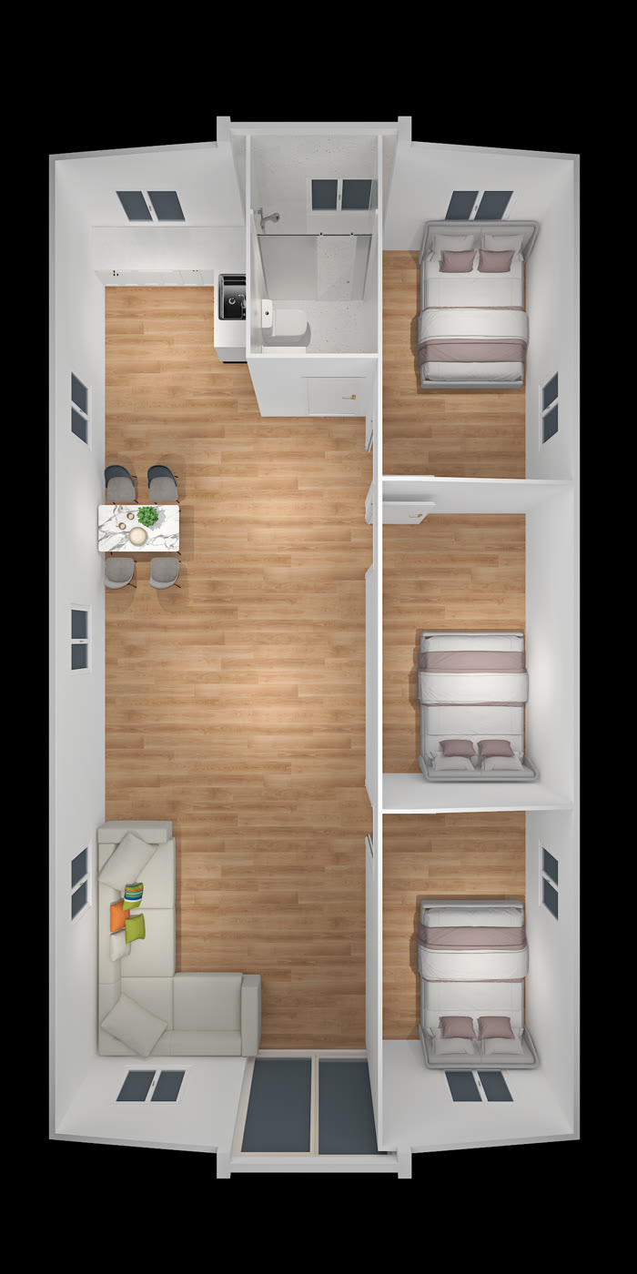 Tallow three bedroom floor plan option B