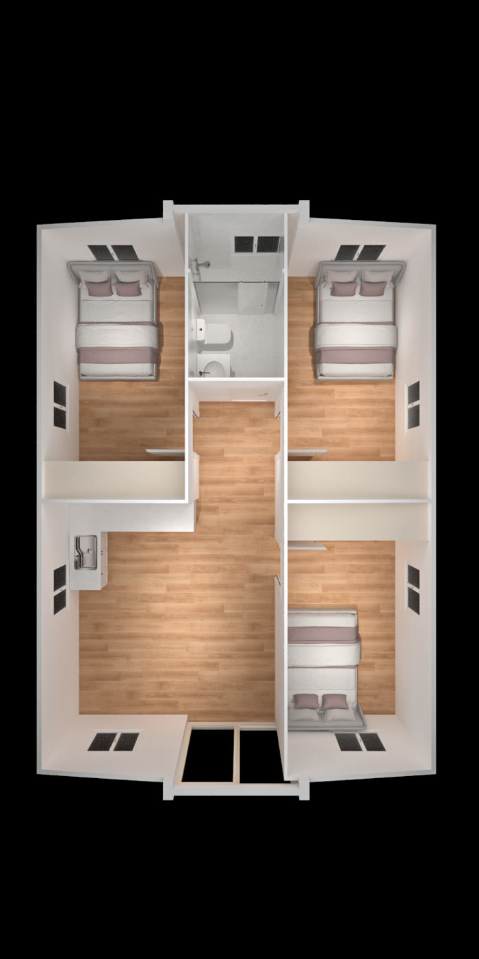 Wattle three bedroom floor plan