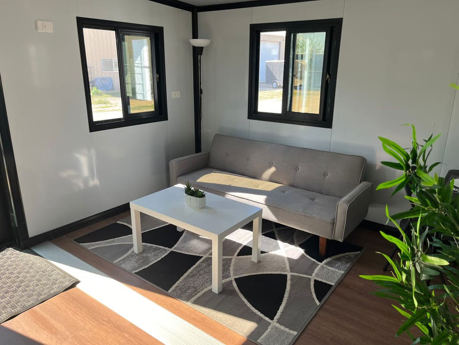 Light-filled lounge space
